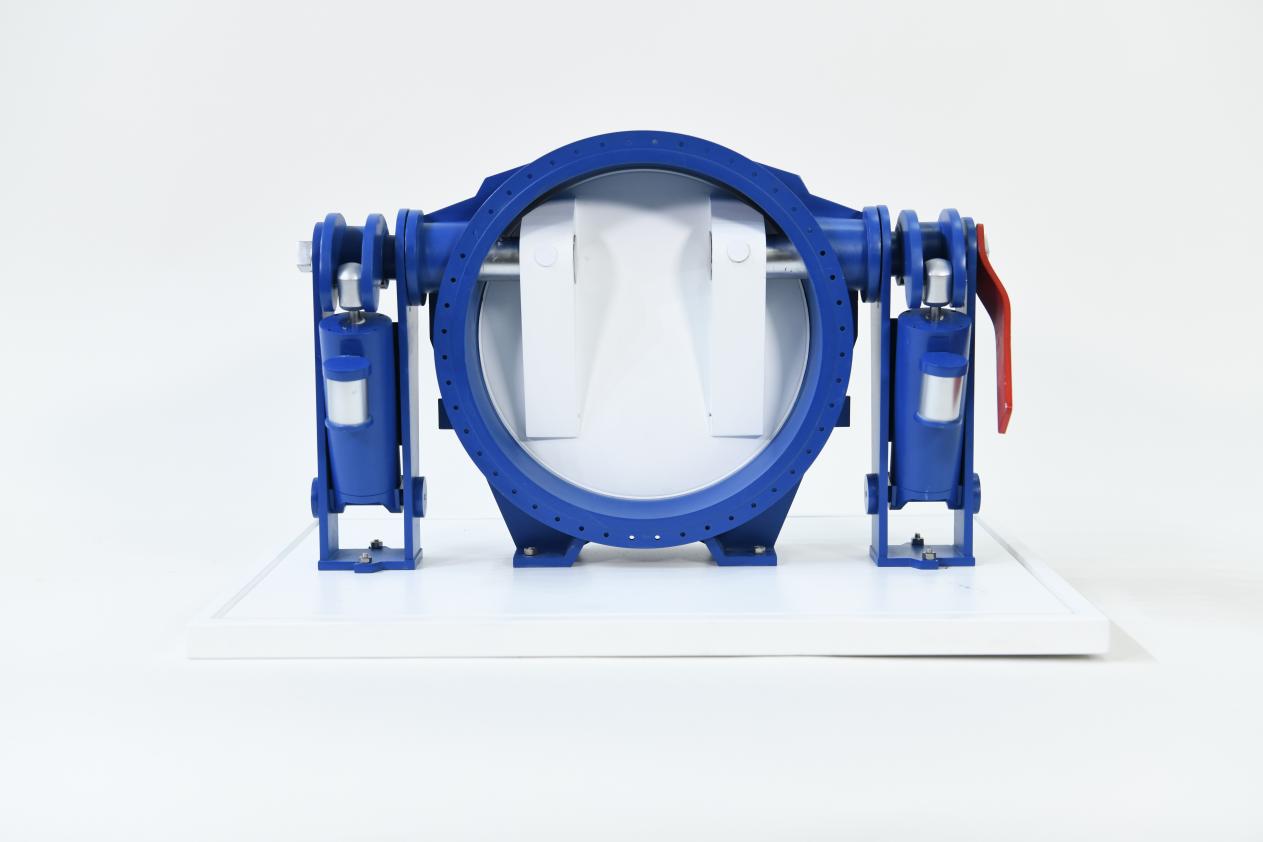 河南省郑蝶流体设备有限公司捐赠高性能防水锤节能型蝶式止回阀模型-图片1