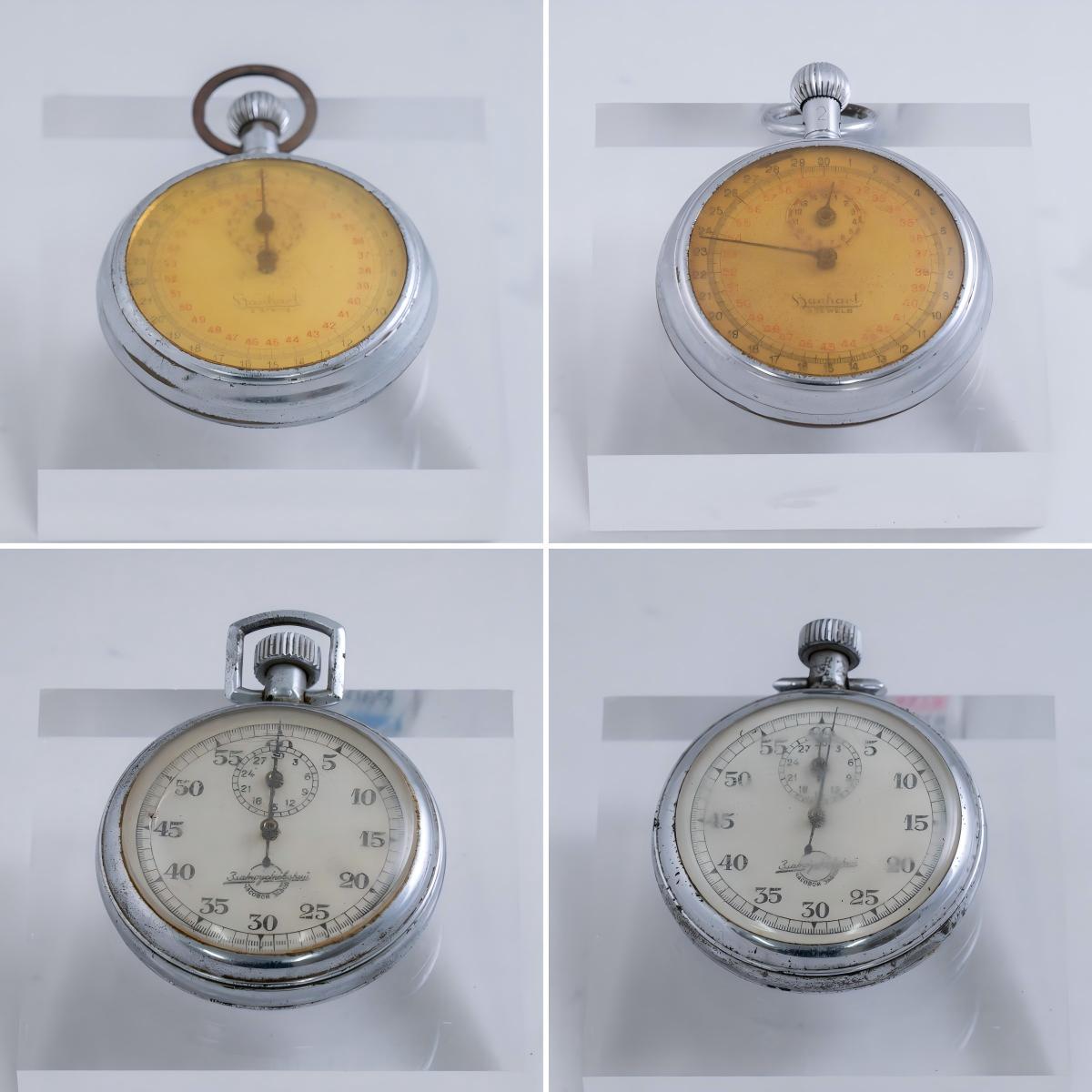 庞东明老师向我馆捐赠机械秒表